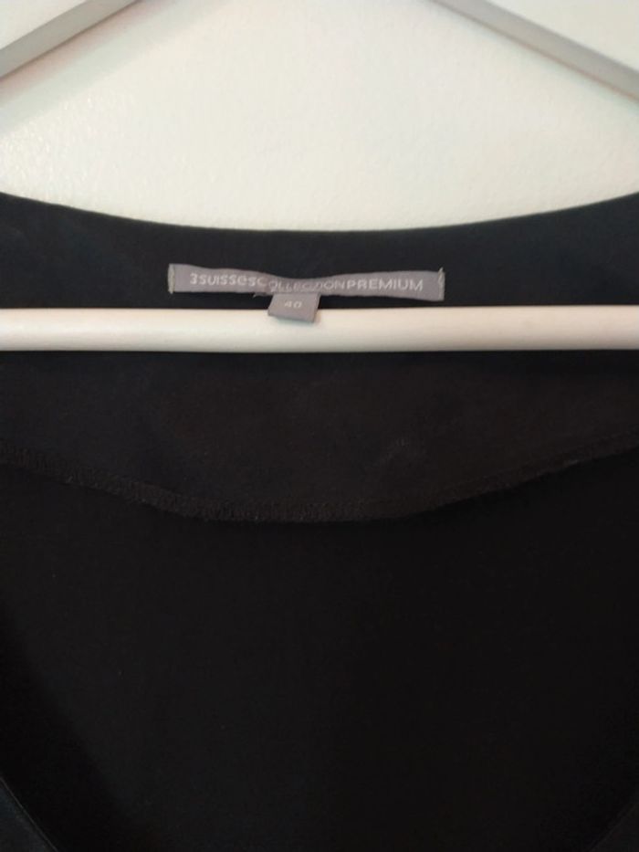 Robe en soie noire taille 40 - photo numéro 2