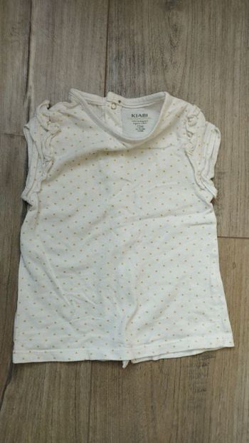 T-shirt à poix doré 12 mois