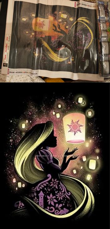 Diamant peint Disney raiponce 30x40 