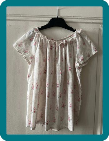 Blouse fleurie à collerette légère 10 ans - Bonpoint