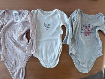 Lot de 3 bodies 18M