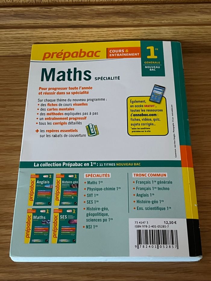 Lots de 3 prépa bac Maths/physique/francais - photo numéro 7
