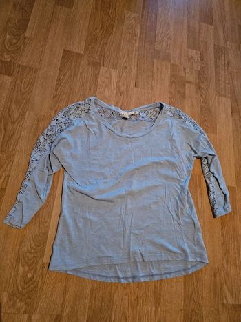 Haut manches 3/4 dentelle