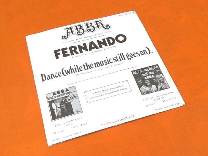 Vinyle 45 tours ABBA Fernando (1976) - photo numéro 5