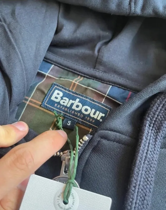 Sweat À Capuche Barbour Taille S - photo numéro 2