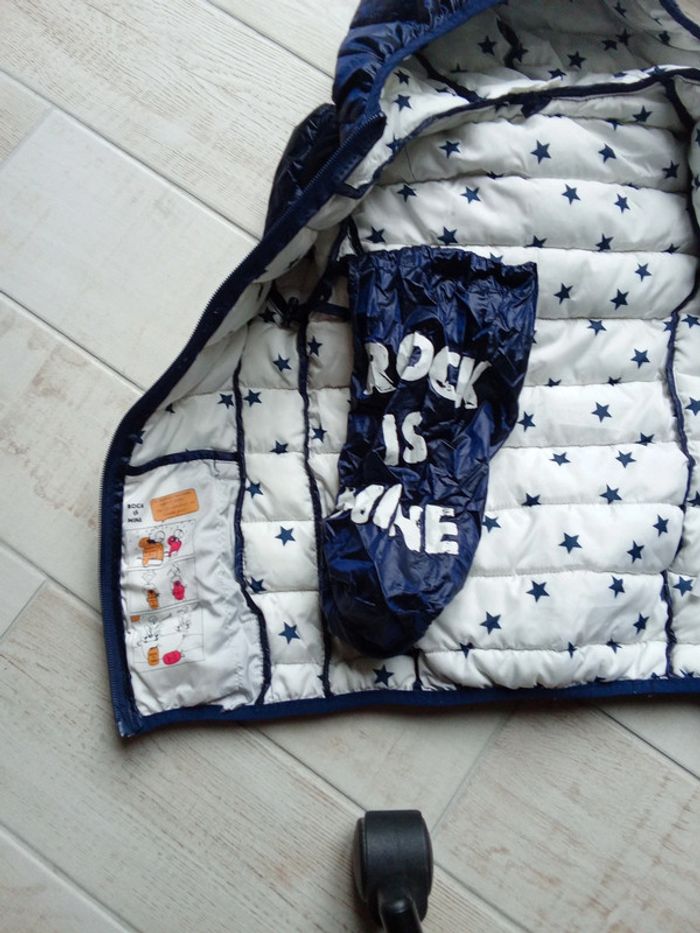 Doudoune imperméable et pliable bleu marine Orchestra 8 ans - photo numéro 9
