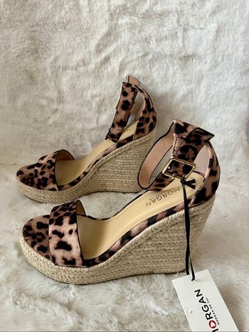 Sandales leopard compensées Morgan pointure 39