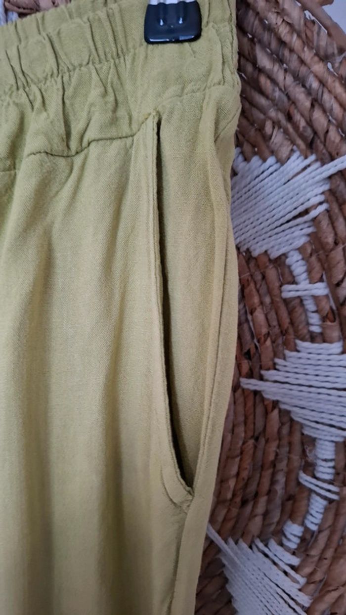 Pantalon fluide effet lin - photo numéro 3