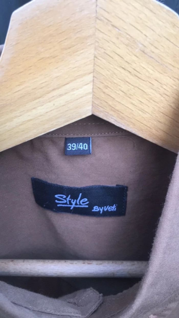 Chemise couleur caramel - photo numéro 2