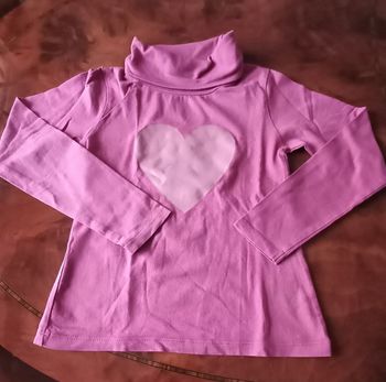 T-shirt col roulé fille 6ans