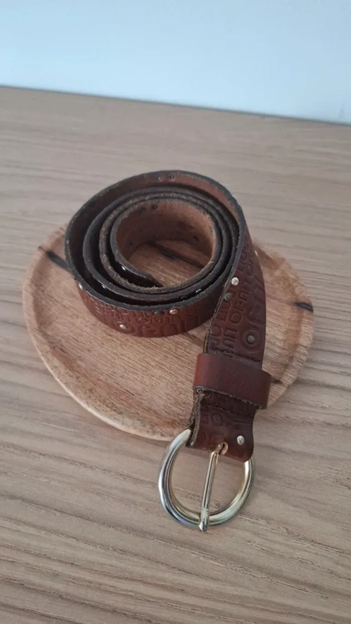 Ceinture Liu Jo en cuir véritable - Marron - Intemporelle et ultra tendance - Très bon état - photo numéro 2