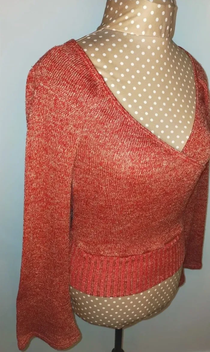 Pull rouge femme, Please, taille S - photo numéro 8