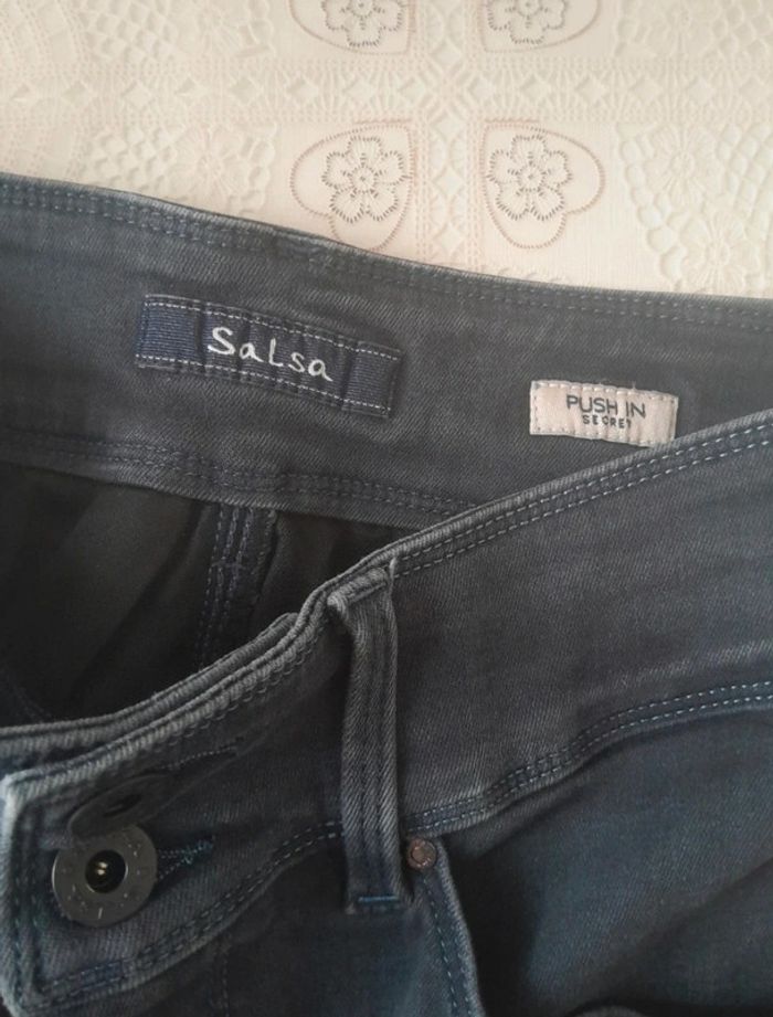 Jean brut taille haute taille W31 Salsa push in secret 🌹 - photo numéro 5