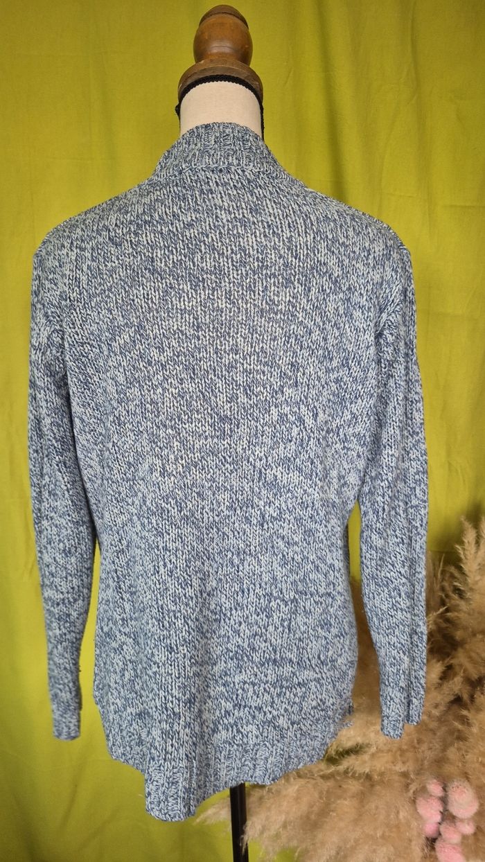 Pull Épais Moucheté Bleu & Blanc Charmance - photo numéro 3