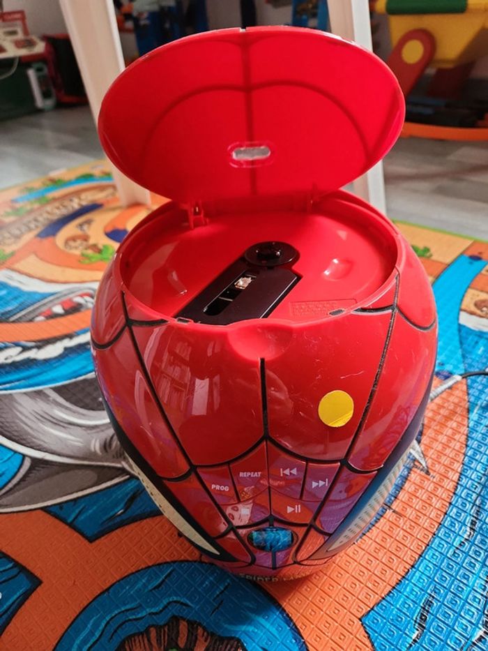 Lecteur cd tête spiderman - photo numéro 2