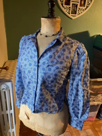 Chemisier fluide bleue @