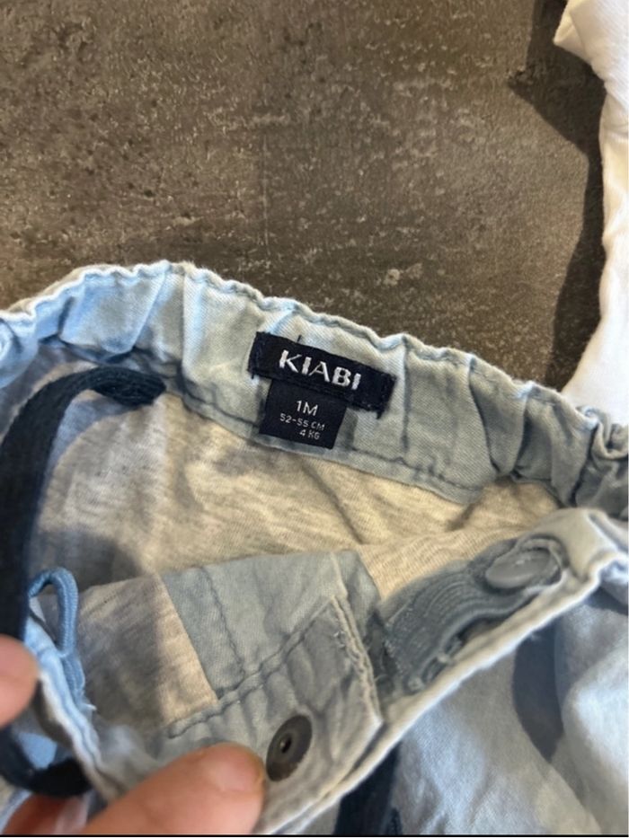 Pantalon et t-shirt manches courtes bébé taille 1 mois - photo numéro 4