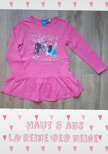 Haut disney la reine des neige 3 ans