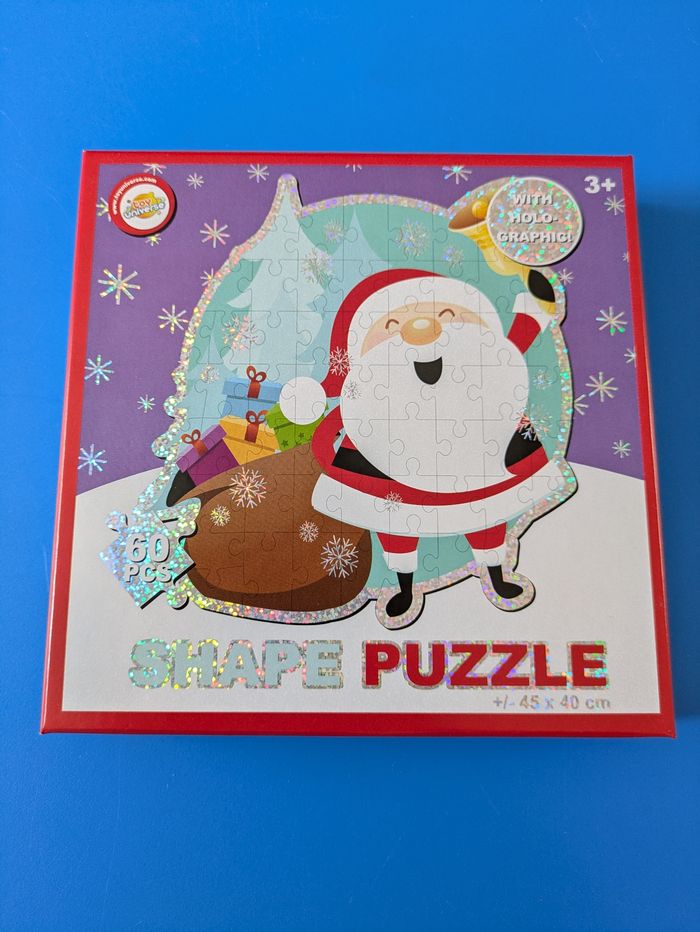 Puzzle Père Noël avec brillant - photo numéro 2