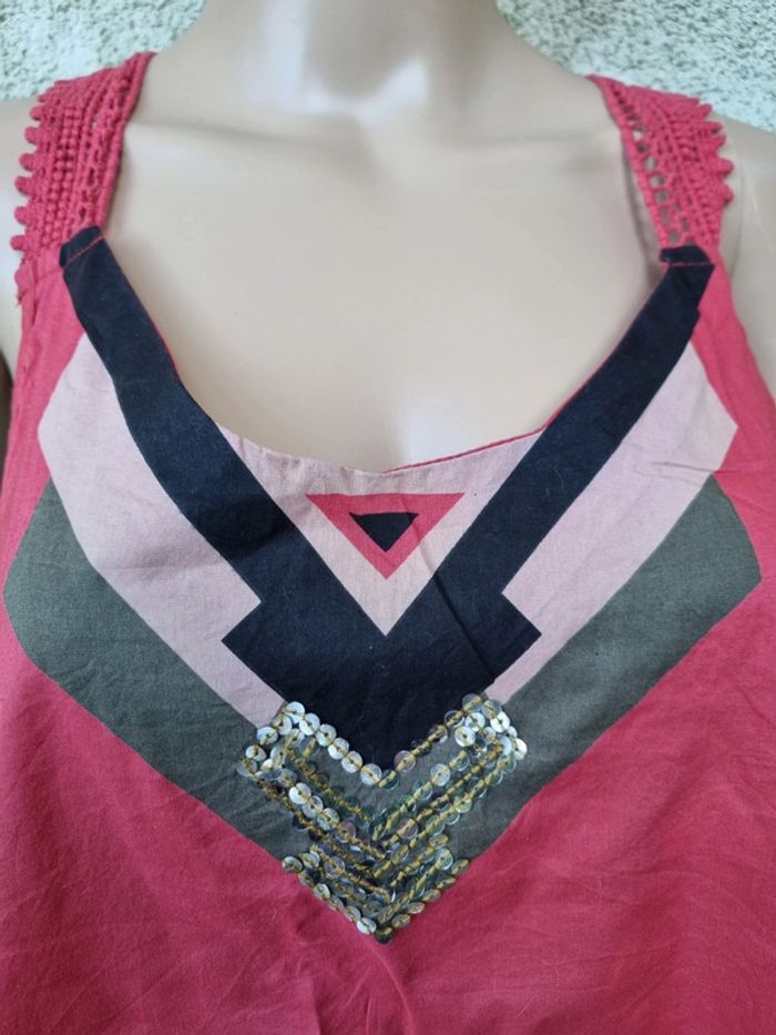 Debardeur rose foncé Cache Cache - photo numéro 2