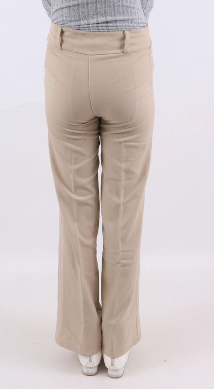 Pantalon tailleur beige - photo numéro 2