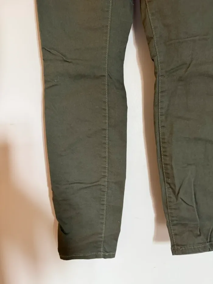 Jean taille haute kaki en très bon état taille 38 denim co - photo numéro 2
