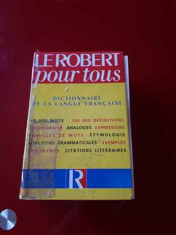 Dictionnaire le robert pour tous 1994