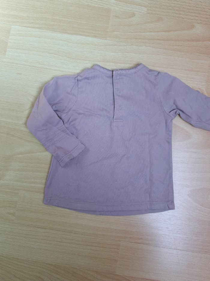 Tee-shirt manches longues Bout'chou 9 mois TBE - photo numéro 4