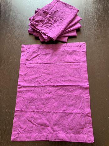 Lot de 6 sets de table violet