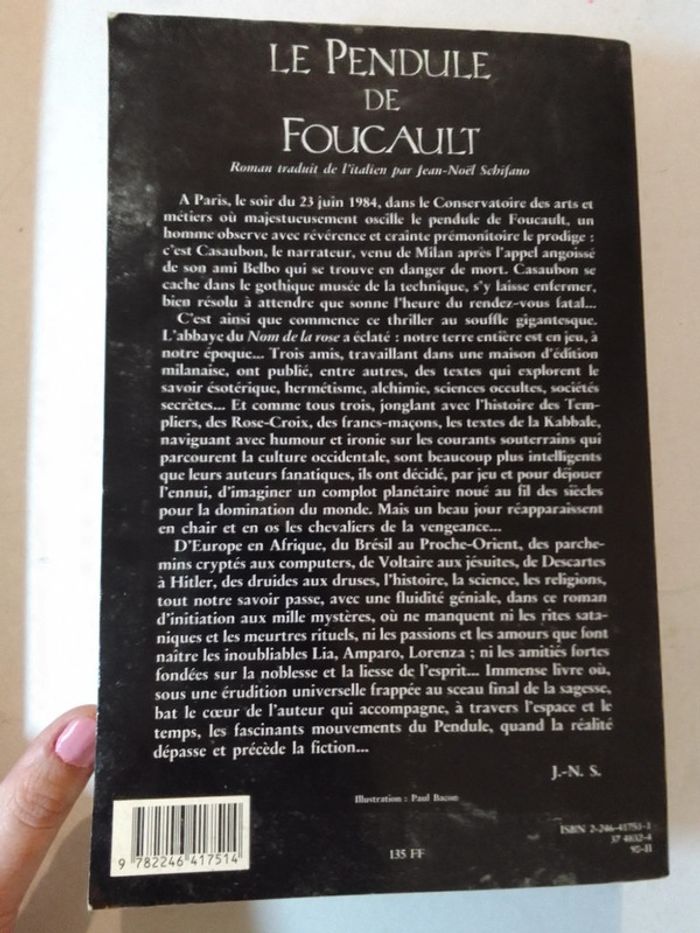 Umberto Eco - Le pendule de Foucault - photo numéro 2