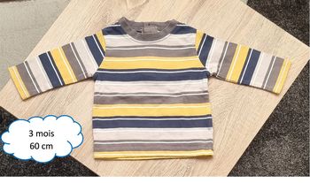 T-shirt manches longues 3 mois - 60 cm