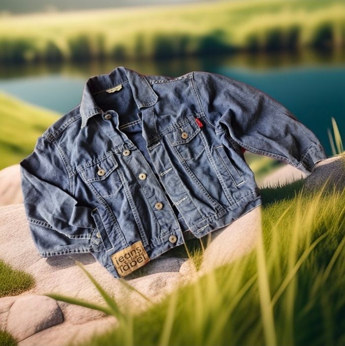 Superbe veste en jean multipoches