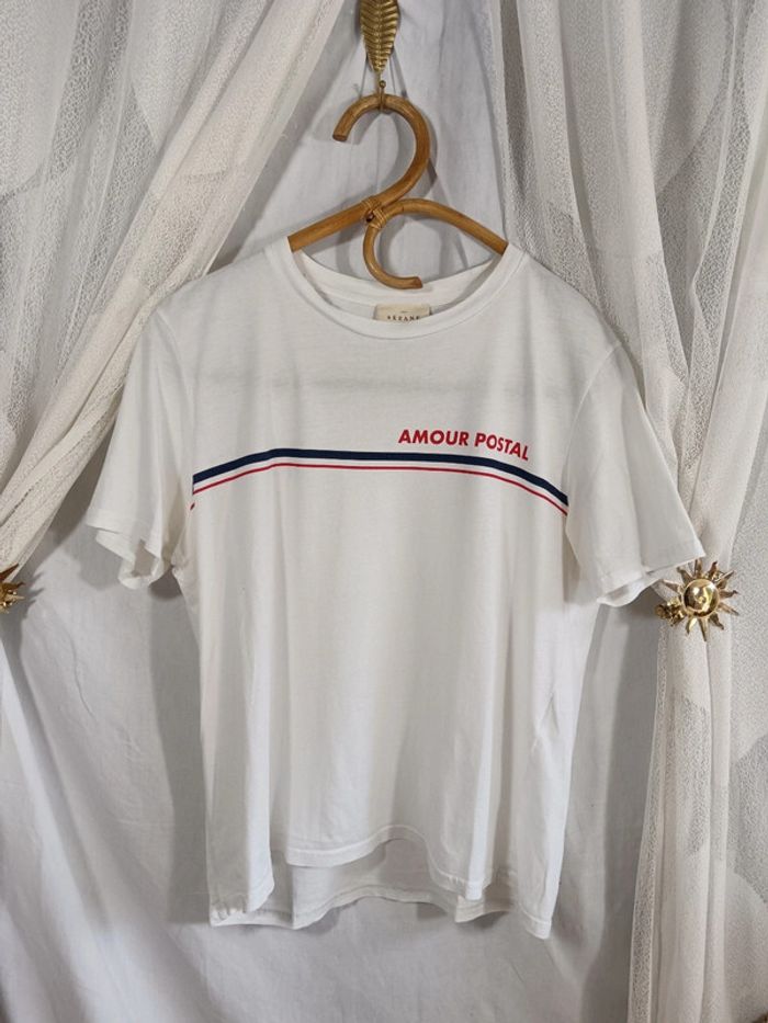 Sézane | Tee-shirt Amour postal | t. M - photo numéro 5