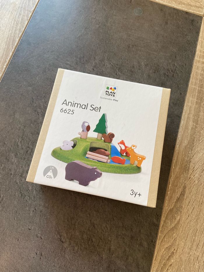 Animaux de la forêt en bois