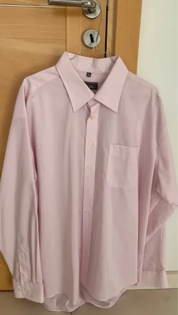 Chemise manches longues rose pâle