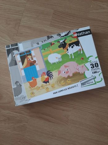 Puzzle 30 pièces et son poster "mes amis de la ferme"