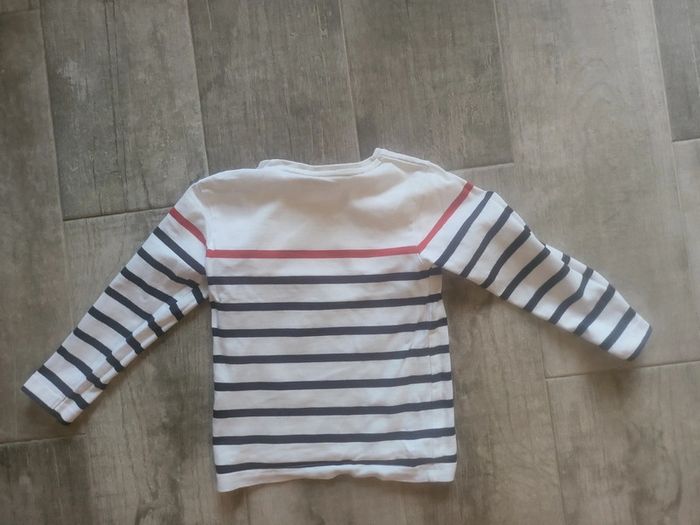 Tshirt marin manches longues épais 3ans - photo numéro 2