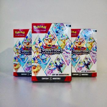 Lot 3 Bundles Évolutions Prismatiques - EV 8.5 - Coffret Pokémon Neuf - FR