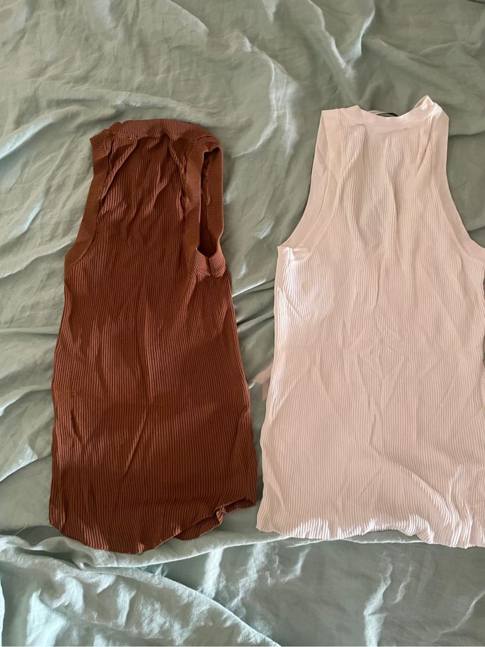 Lot de 2 débardeurs - Zara - Taille XS - En excellent état - photo numéro 7