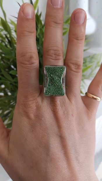 Bague bulle microbilles