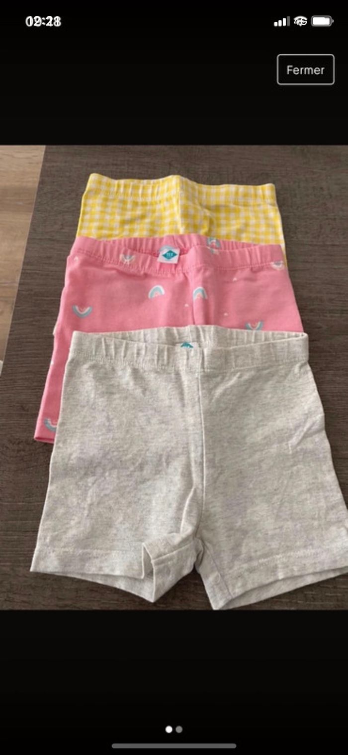 Lot de 3 shorts 12 mois