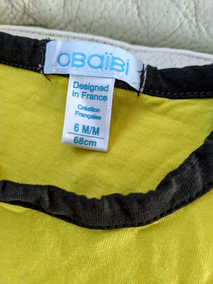 Ensemble en coton neuf 6 mois Obaibi et grain de blé - photo numéro 4