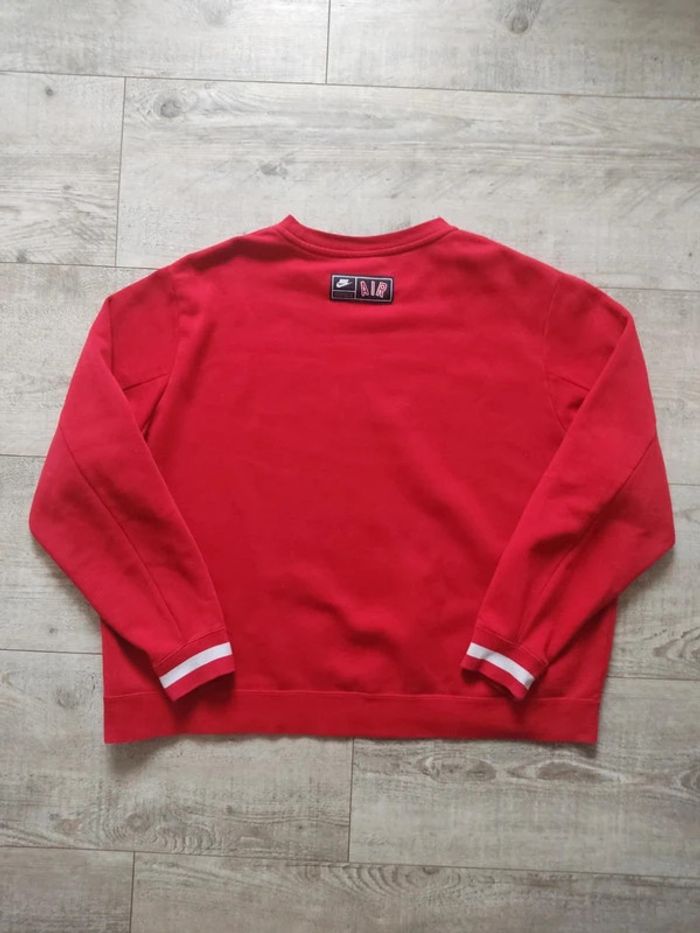 Sweat manches longues rouge logo noir blanc taille XXL Nike - photo numéro 2