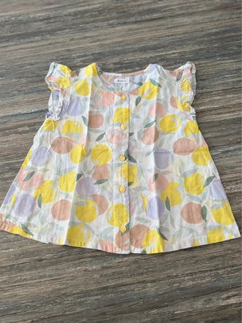 Magnifique petite blouse absorba fille 3 ans fruits neuve