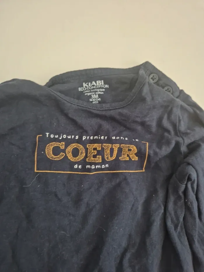 T-shirt à manches longues 3 mois - photo numéro 2