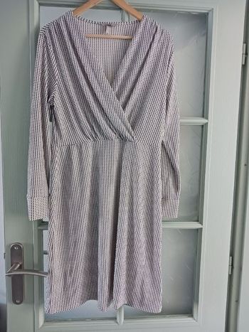 Superbe robe fluide H&M noire et blanche à motifs taille M neuve