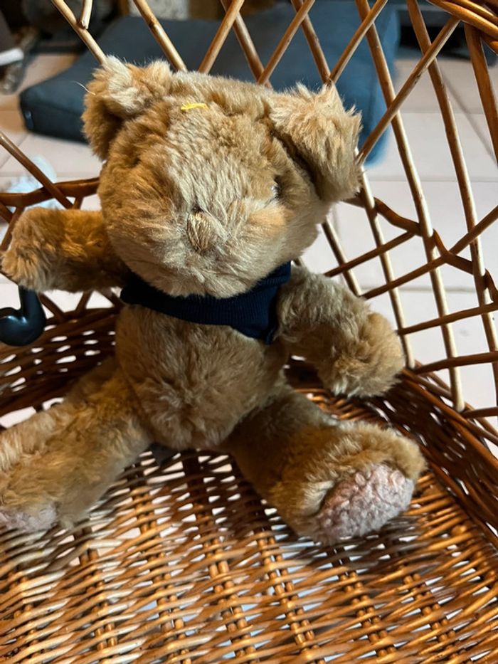 Ours en peluche avec pipe - photo numéro 6