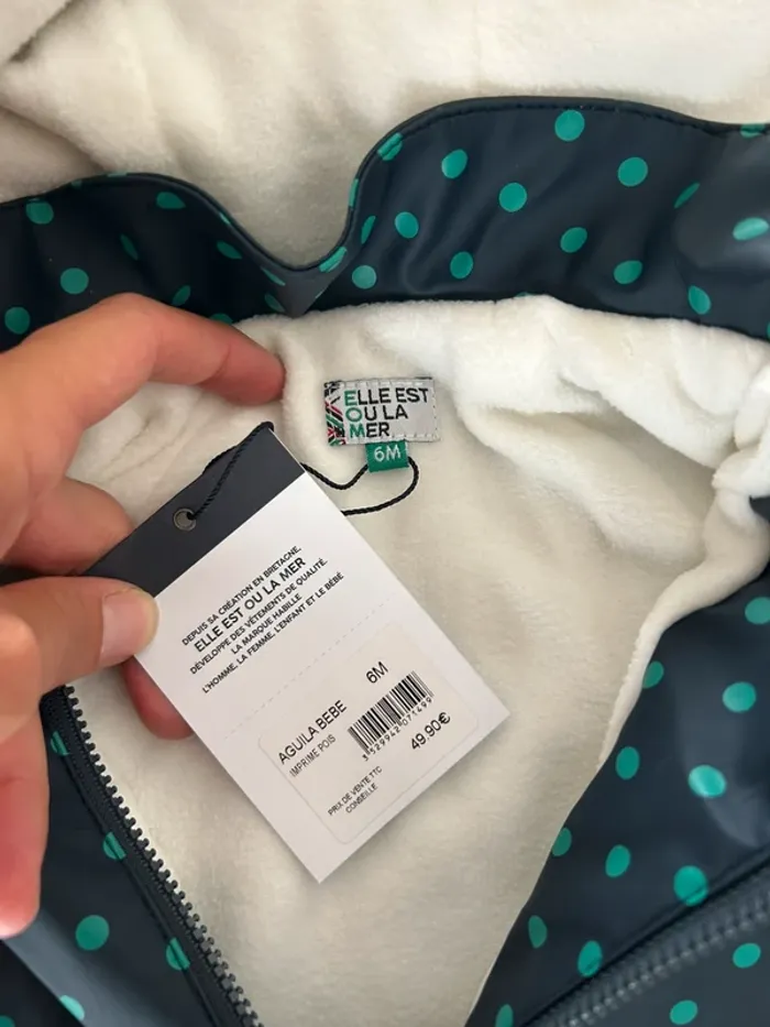 Manteau  elle est où la mer taille 9 mois - photo numéro 4
