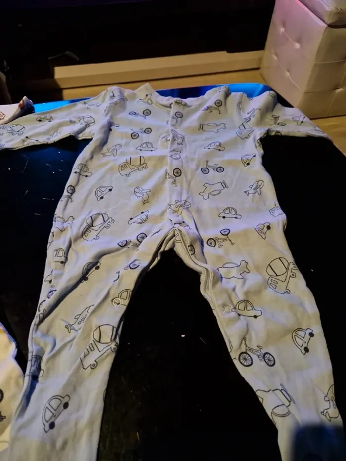 Lot 4 Pyjamas léger avec pieds - photo numéro 5
