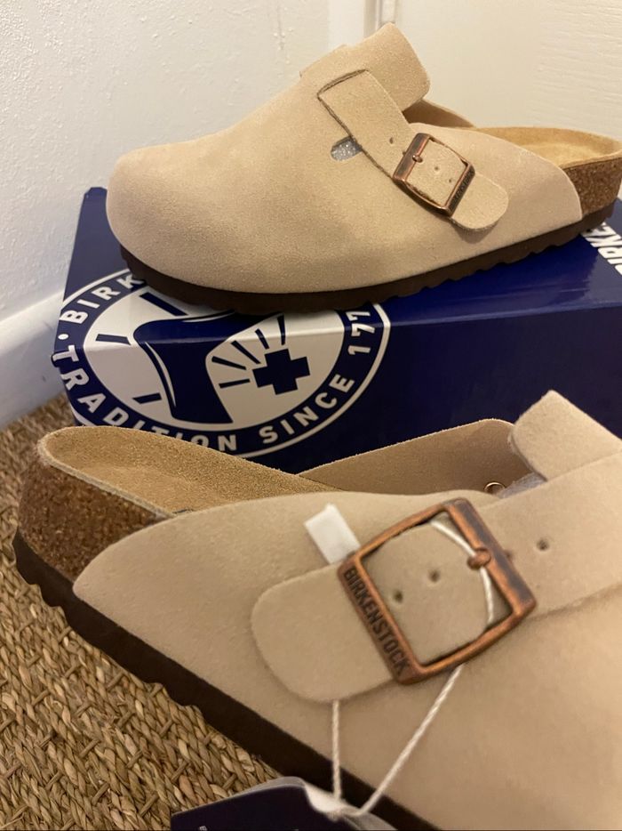 Birkenstock Boston taille 37 beige claire - photo numéro 2